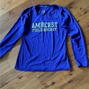 Amherst College Field Hockey Purple Nike Dri Fit Women's Long Sleeve Top.